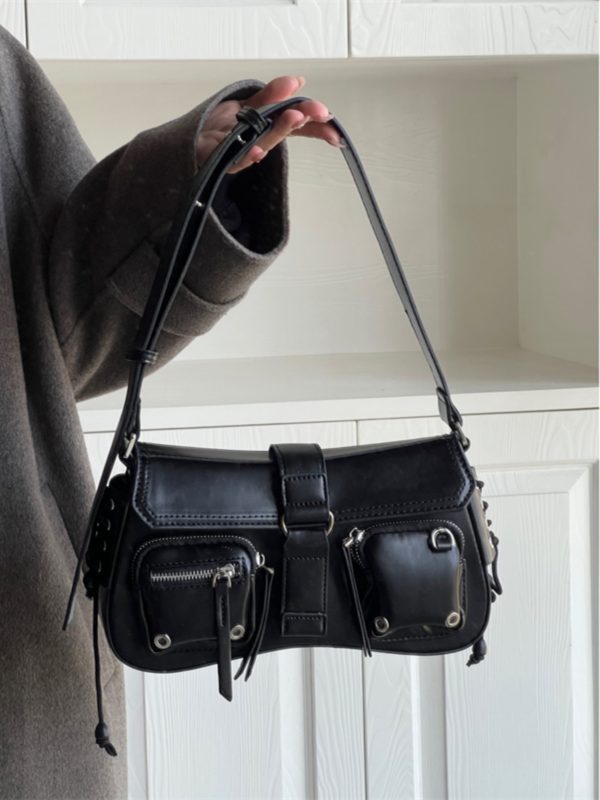 کیف دوشی باگتی چرمی Baguette Bag - Image 3