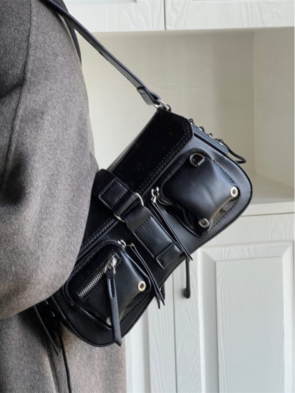 کیف دوشی باگتی چرمی Baguette Bag - Image 4