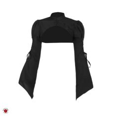 کراپ نیم تنه شراگ آستین بلند کرپ گاتیک Selene