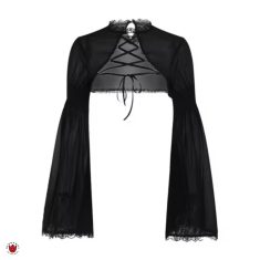 کراپ نیم تنه شراگ گاتیک آستین بلند حریر Seraphina