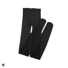 جوراب شلواری شیشه ای نیمه شفاف مشکی