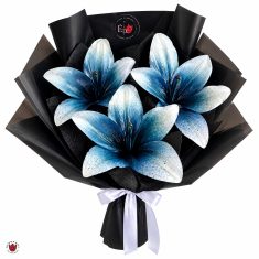 دسته گل لیلیوم طبیعی گوتیک Navi Noir